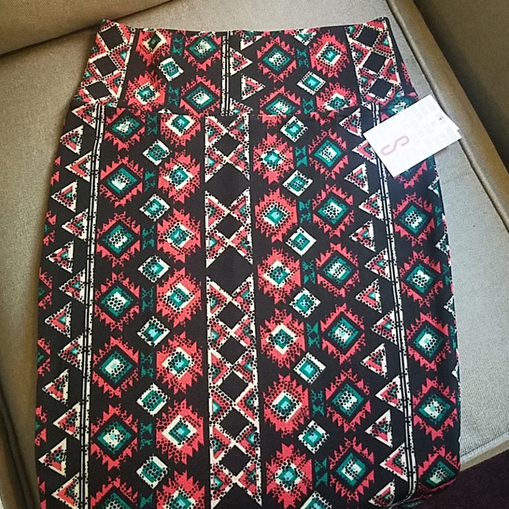 Lularoe Aztec Cassie Pencil Skirt